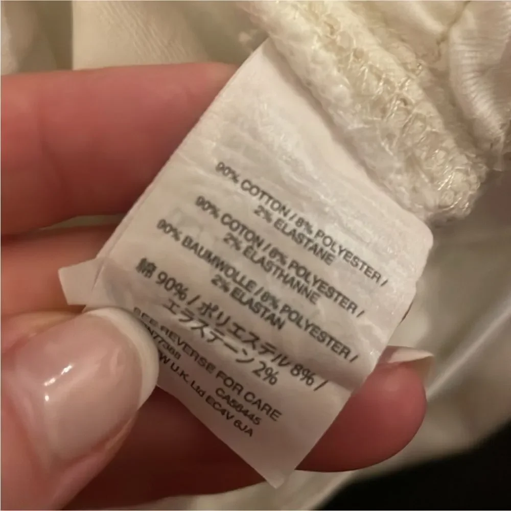 J. Crew Jeans Lookout High-rise Jeans in White Size 29.